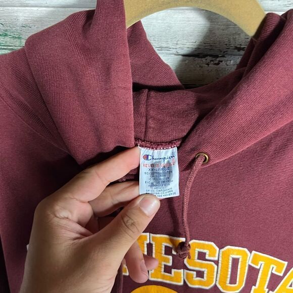Vintage Minnesota Gophers Reverse Weave Hoodie - Picture 6 of 8